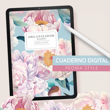 Cargar imagen en el visor de la galería, Cuaderno Peonías DIGITAL | Organizador Diario