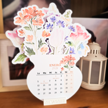 Cargar imagen en el visor de la galería, Calendario de mesa 2026 | Diseño floral