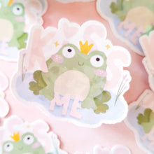 Cargar imagen en el visor de la galería, kiss me the frog | Pegatina troquelada