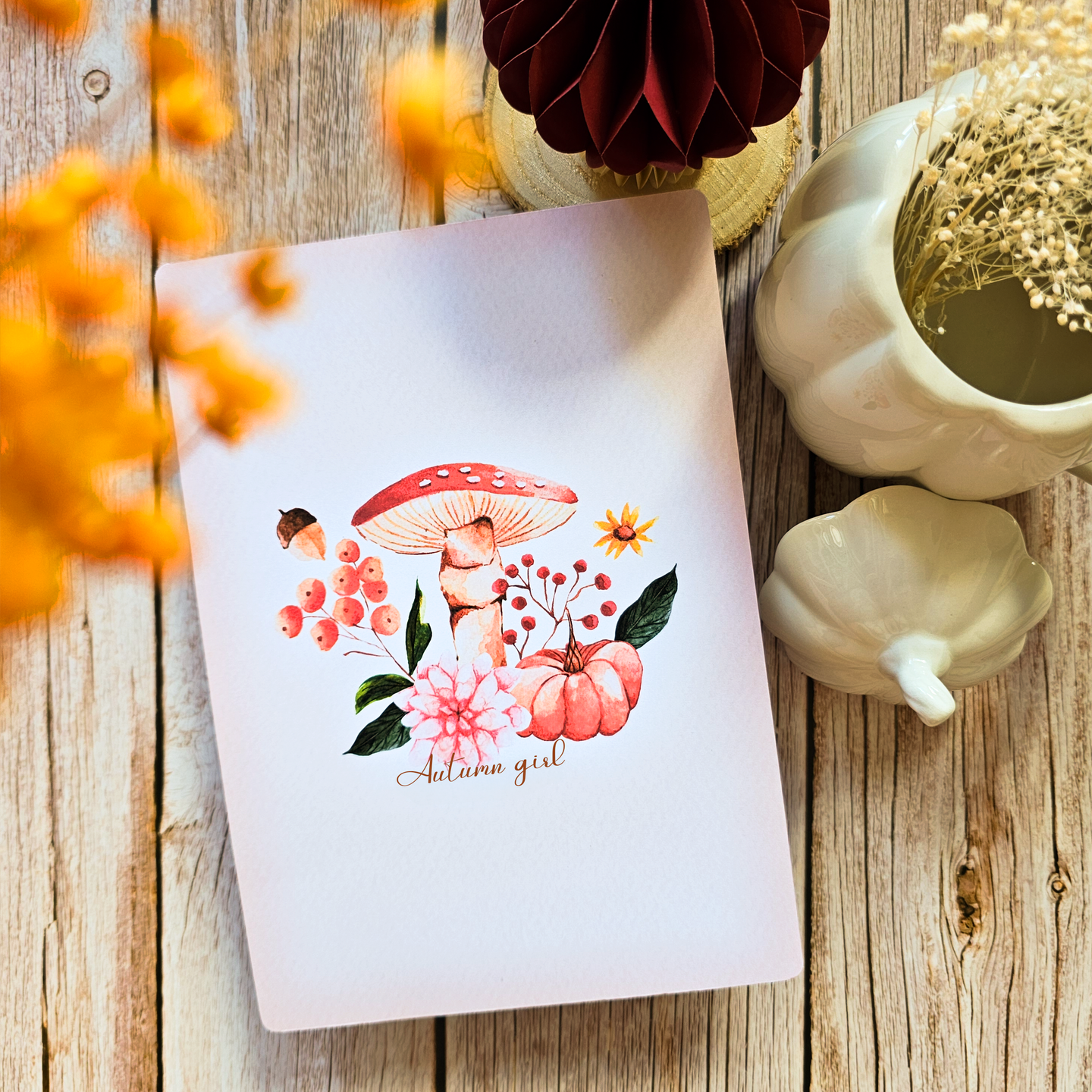 Print otoñal A5 – Autumn Girl