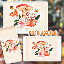 Cargar imagen en el visor de la galería, Pack digital de fondos de pantalla – Autumn Girl
