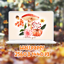 Cargar imagen en el visor de la galería, Pack digital de fondos de pantalla – Autumn Girl
