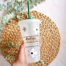 Load image into Gallery viewer, Personalized Starbucks Tumbler Flower Design
