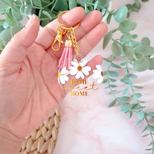 Load image into Gallery viewer, Elegant Daisy Flower Edition Personalized Acrylic Keychain

