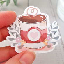 Load image into Gallery viewer, Its time for coffee | Die cut sticker

