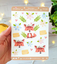 Load image into Gallery viewer, Foxy Love | Sticker sheet for agenda
